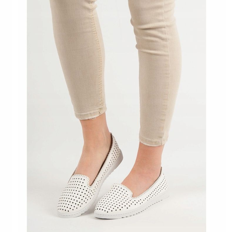 SHELOVET Senhores Openwork branco 2