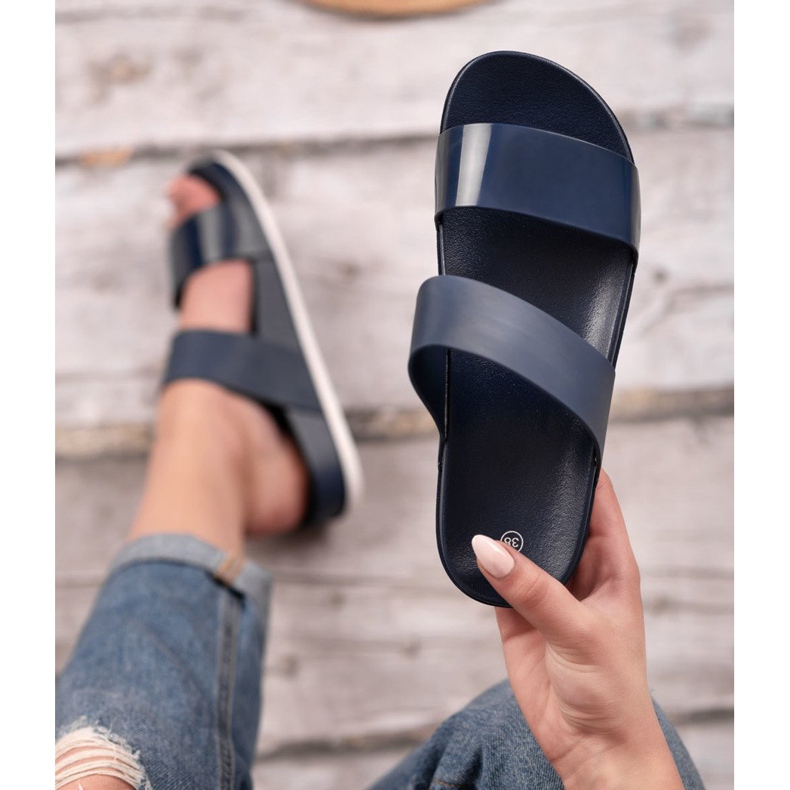 SHELOVET Chinelos Confortáveis ​​Azul Marinho azul-marinho 2