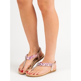 Cm Paris Sandálias japonesas elegantes rosa 2