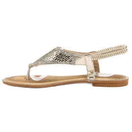 Encor Sandálias Japonesas Douradas dourado 1