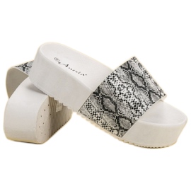 Anesia Paris Chinelos na plataforma multicolorido 1