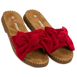Seastar Chinelos vermelhos com laço 1