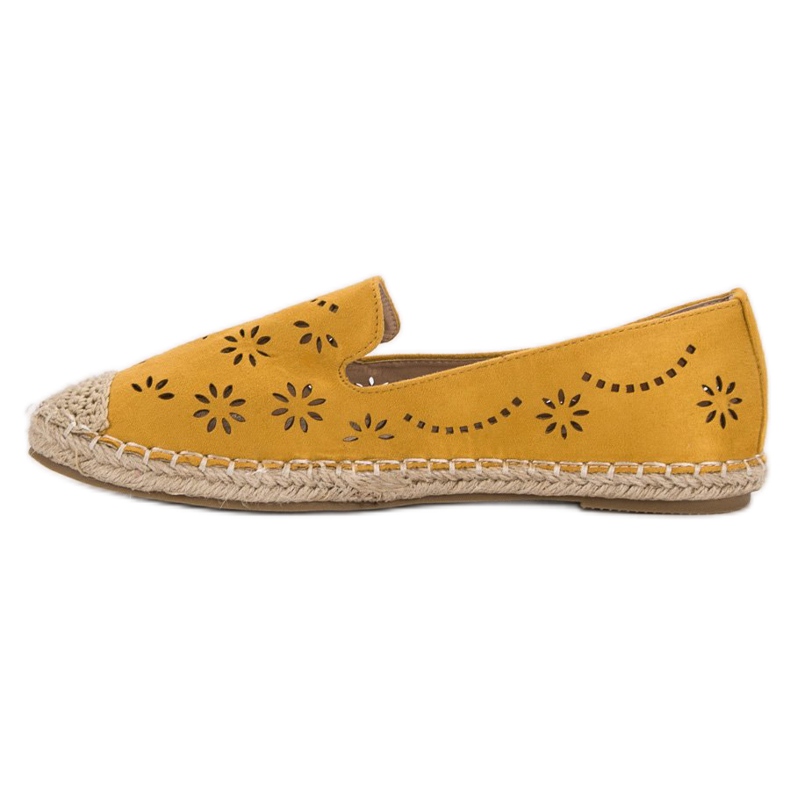Primavera Senhores Openwork amarelo 1