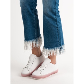 SHELOVET Calçados esportivos confortáveis branco 2