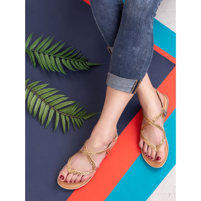 Small Swan Sandálias japonesas amarelo 2