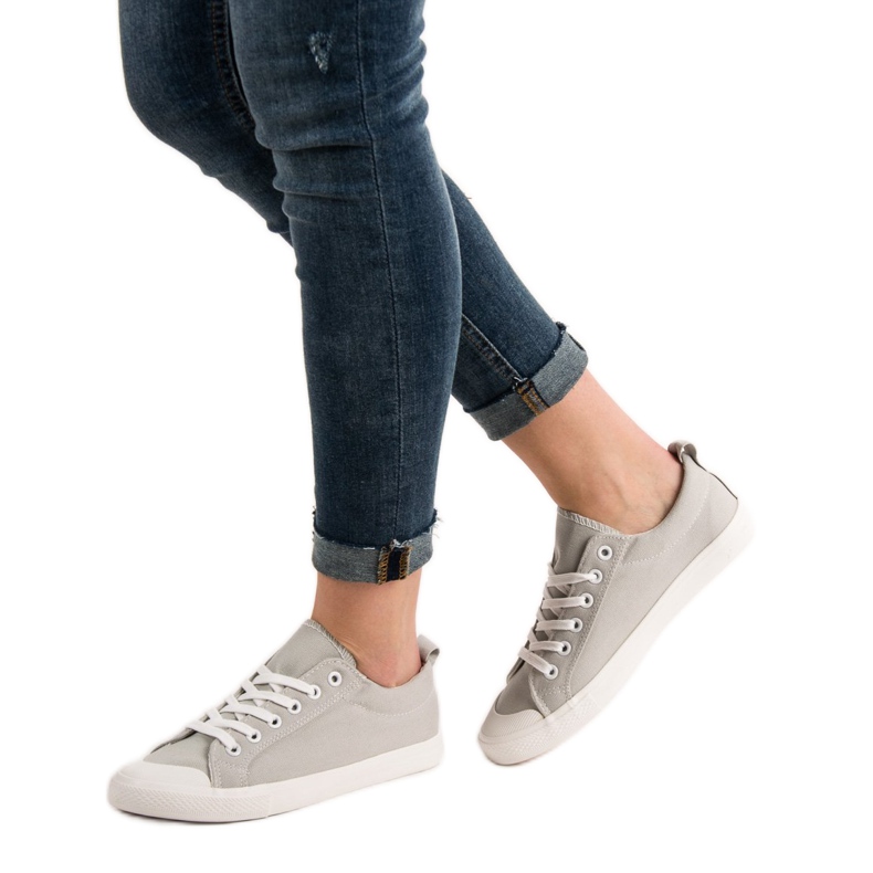 SHELOVET Tênis cinza baixo 1