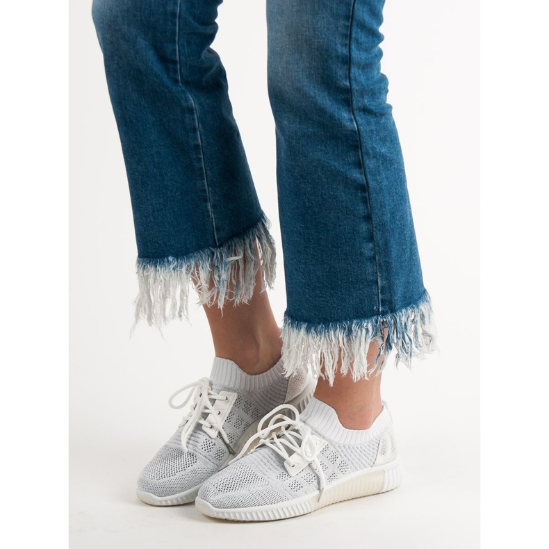 Primavera Sapatos Slip-On Brancos 2