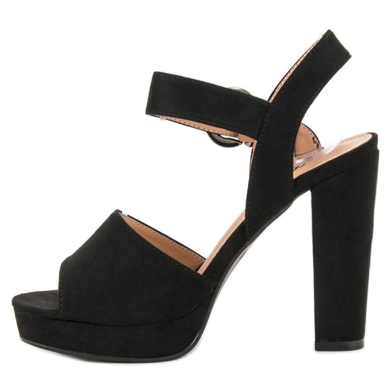SHELOVET Sandálias Pretas na Plataforma preto 1