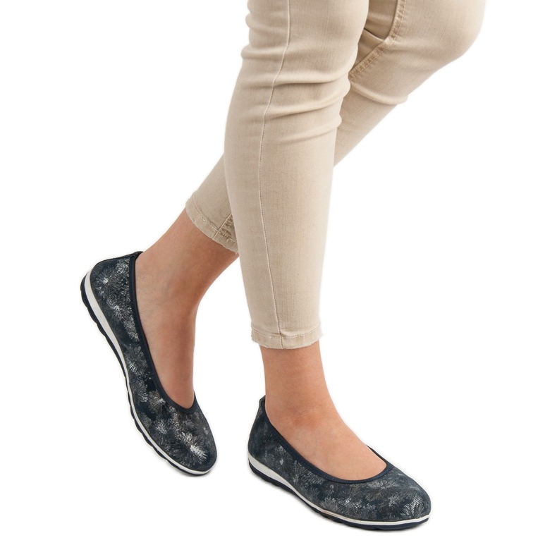 Filippo Bailarinas de couro azul 1