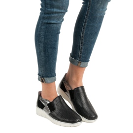 Filippo Sapatos Black Slip On preto 1