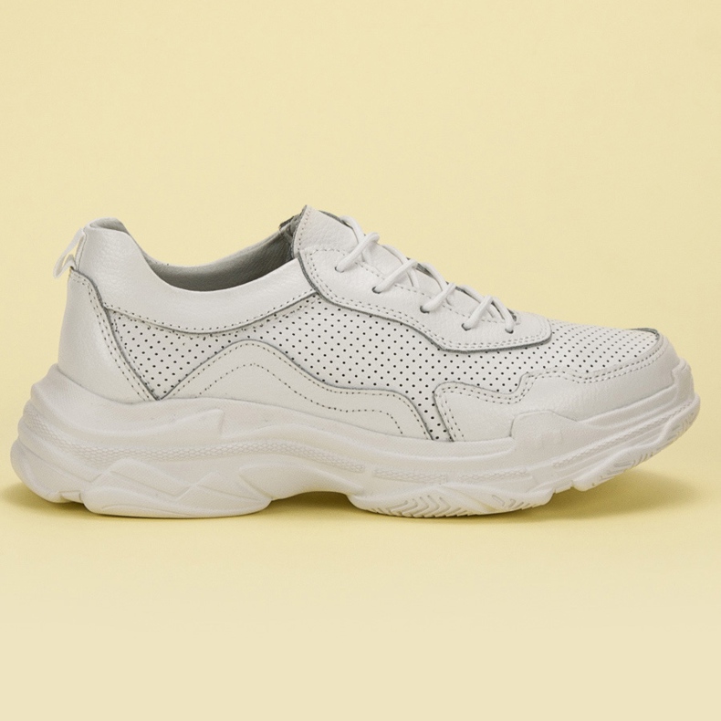 Goodin Tênis de couro branco 2