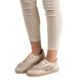 Sapatos com lantejoulas VICES marrom 1