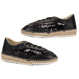 Sapatos com lantejoulas VICES preto 1