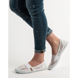 SHELOVET Bailarinas de renda branco 2