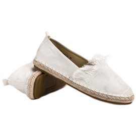 Lily Shoes Alpercatas com franjas branco 2 Lily Shoes Alpercatas com franjas branco 2