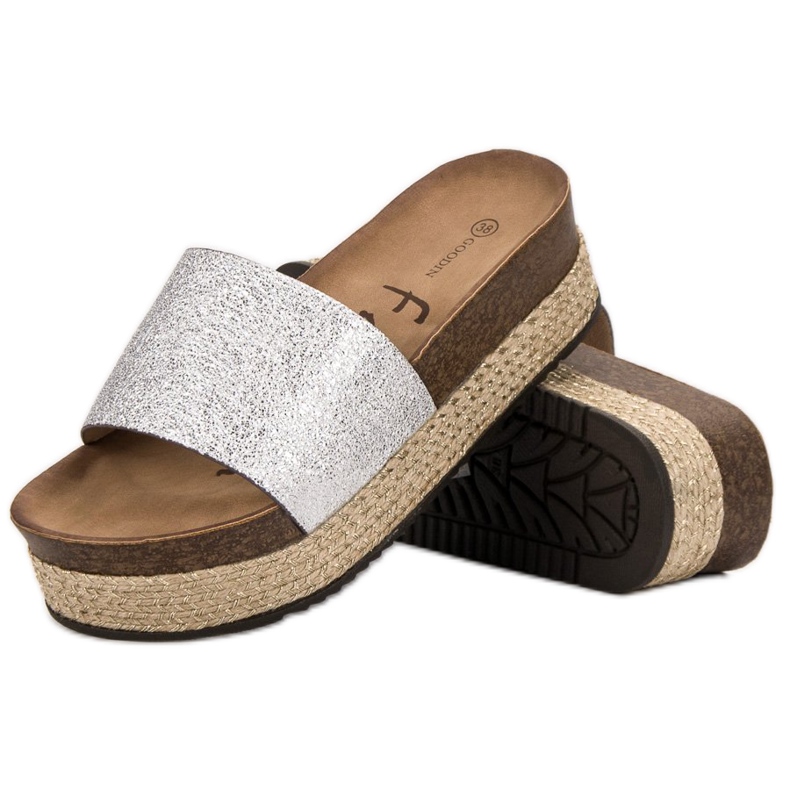 Goodin Chinelos na plataforma cinza 2