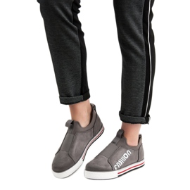 SHELOVET Calçados esportivos da moda cinza 1