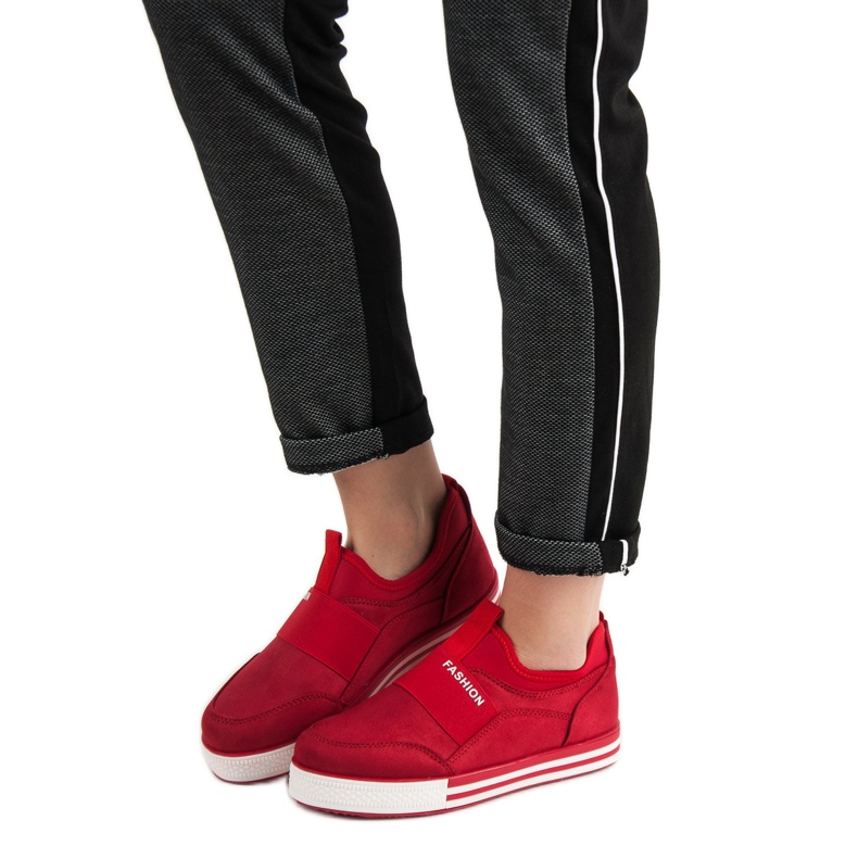 SHELOVET Tênis Slip-on vermelho 1