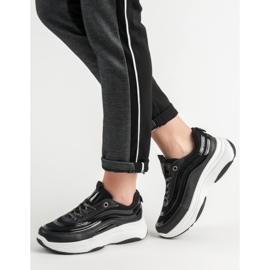 SHELOVET Tênis na plataforma preto 2