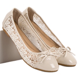 Diamantique Bailarinas elegantes marrom 1