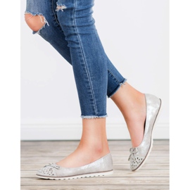 SHELOVET Bailarinas casuais cinza 1