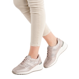 Sapatos de couro VINCEZA rosa 1