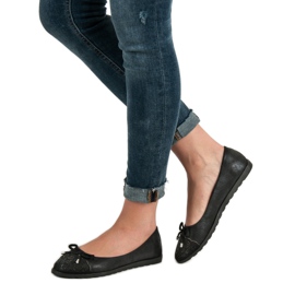 SHELOVET Bailarinas casuais preto 1