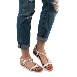 SHELOVET Sandálias brancas branco 1