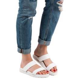 Seastar Chinelos brilhantes branco 1