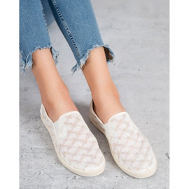 Slipons de renda VICES branco 2