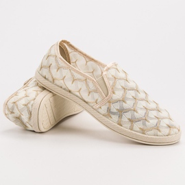 Slipons de renda VICES marrom 2