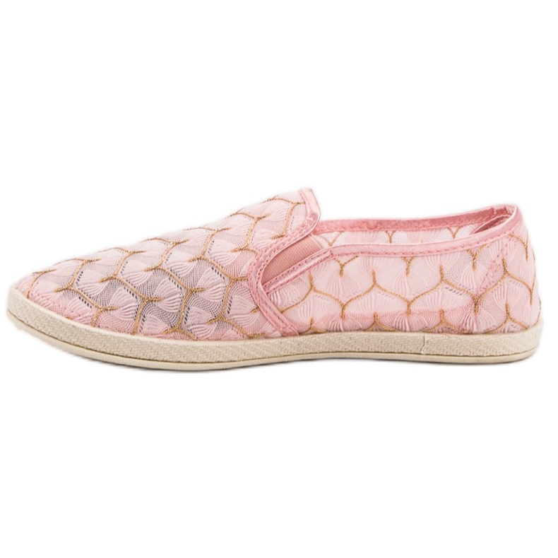 Slipons de renda VICES rosa 1