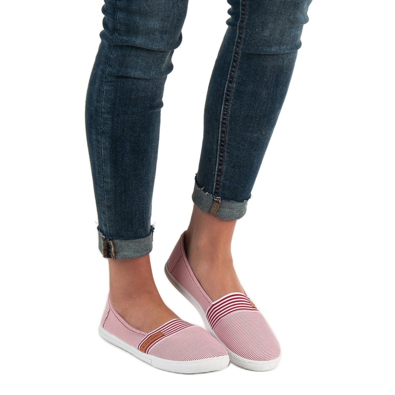 Confortável VICES Slipony branco vermelho 1