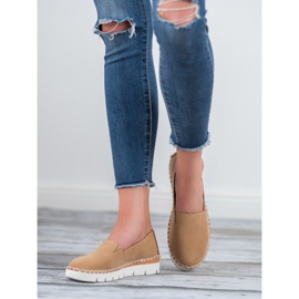 Sapatos deslizantes femininos VICES castanho 1