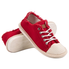 SHELOVET Alpercatas com cordões vermelho 1 SHELOVET Alpercatas com cordões vermelho 1