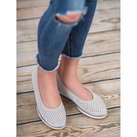 Filippo Bailarinas de couro cinza 2