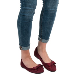 Best Shoes Bailarinas marrons vermelho 1