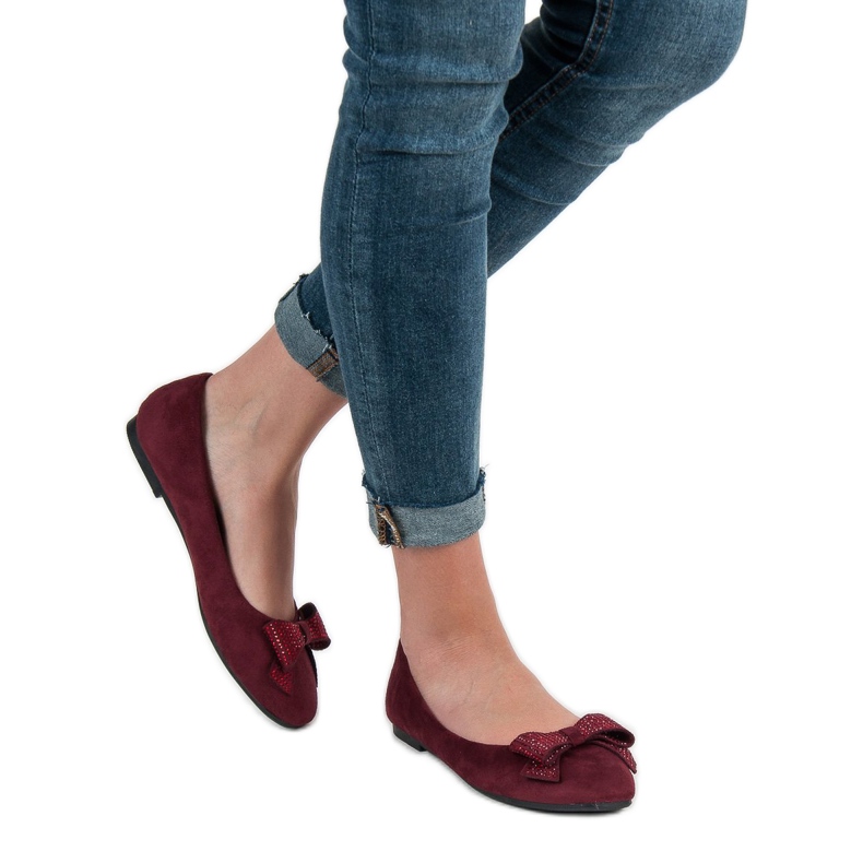 Best Shoes Bailarinas marrons vermelho 2