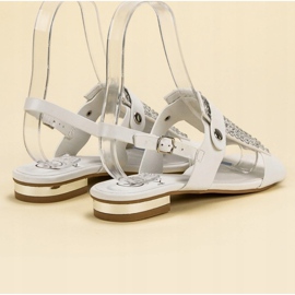 Kylie Sandálias brancas femininas branco 1