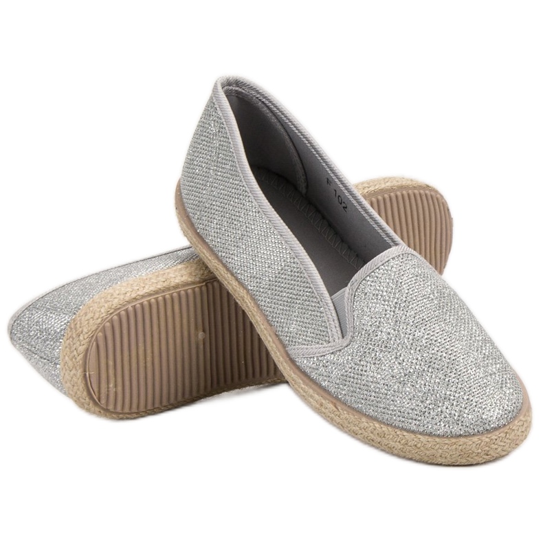 SHELOVET Tênis Slip-On Prata cinza 1