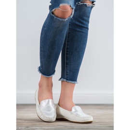 Anesia Paris Mocassins confortáveis branco 2