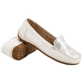 Anesia Paris Mocassins confortáveis branco 1
