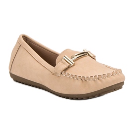 Top Shoes Mocassins bege feminino 1