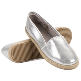 SHELOVET Shiny Slipons cinza 1