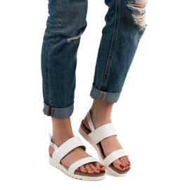 Best Shoes Sandálias rasas brancas branco 1