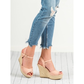 Pó Sandálias rosa 1