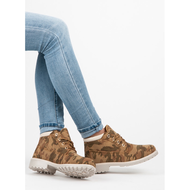 Ideal Shoes Caçador de tornozelo baixo multicolorido 2