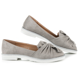 Vices Sapatos de camurça com decorações brilhantes cinza 1