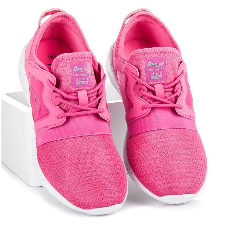 American Club Calçado esportivo na encadernação rosa 1