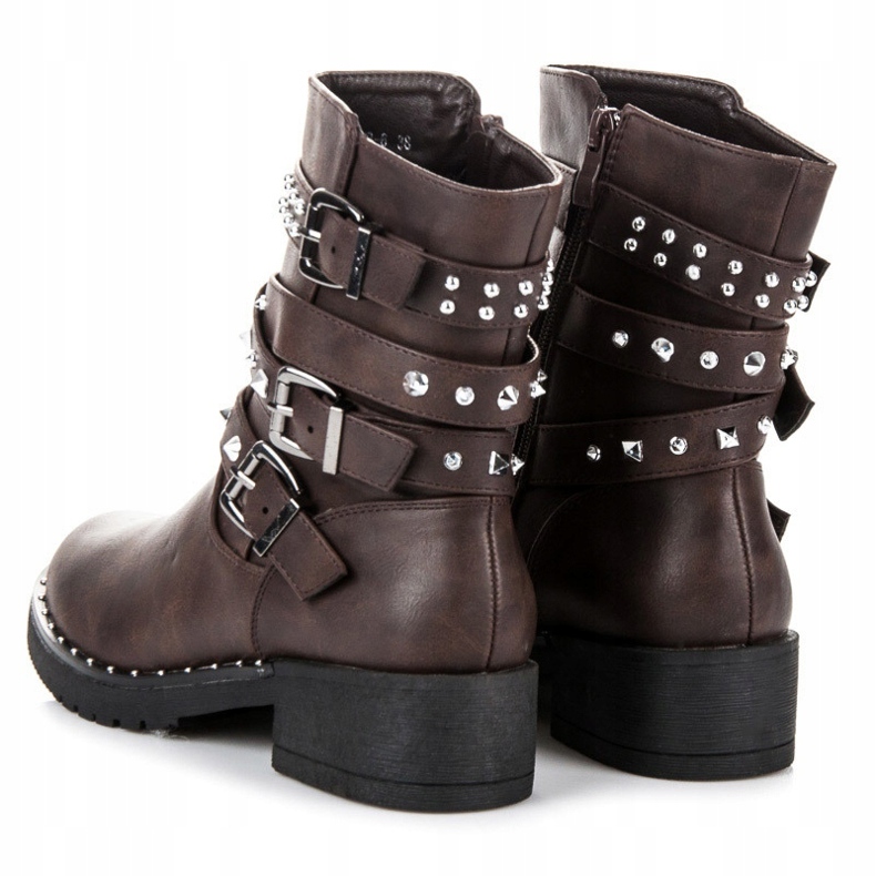 Cink Me Trabalhadores marrons com tachas castanho 1